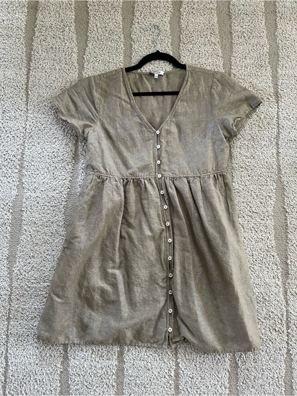 Madewell Alexandra linen mini dress S